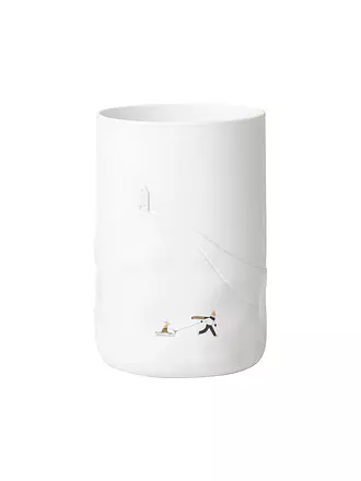 RAEDER | Vase SCHNEETAG 14,5x21x8cm Hundeschlitten | 